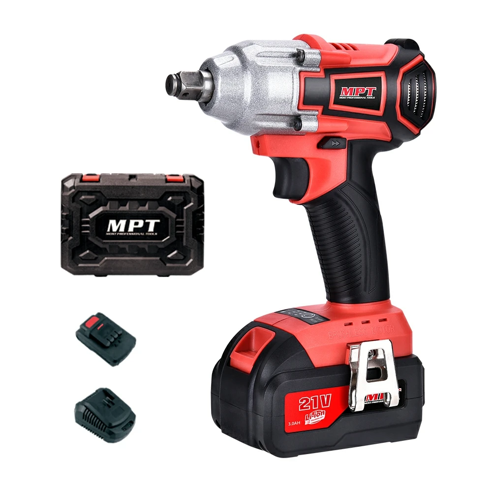 

MPT Rechargeable High Torque21V Lithium-Ion Heavy Duty Electric Brushless Cordless Impact Wrench