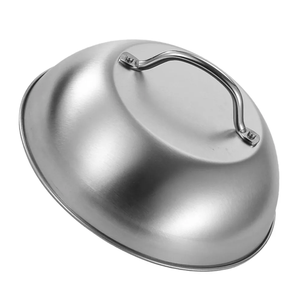 Stainless Steel Pot Cover Round Universal Lid for Cookware with Heat Resistant Handle Knob Dishwasher Safe Kitchen Essential