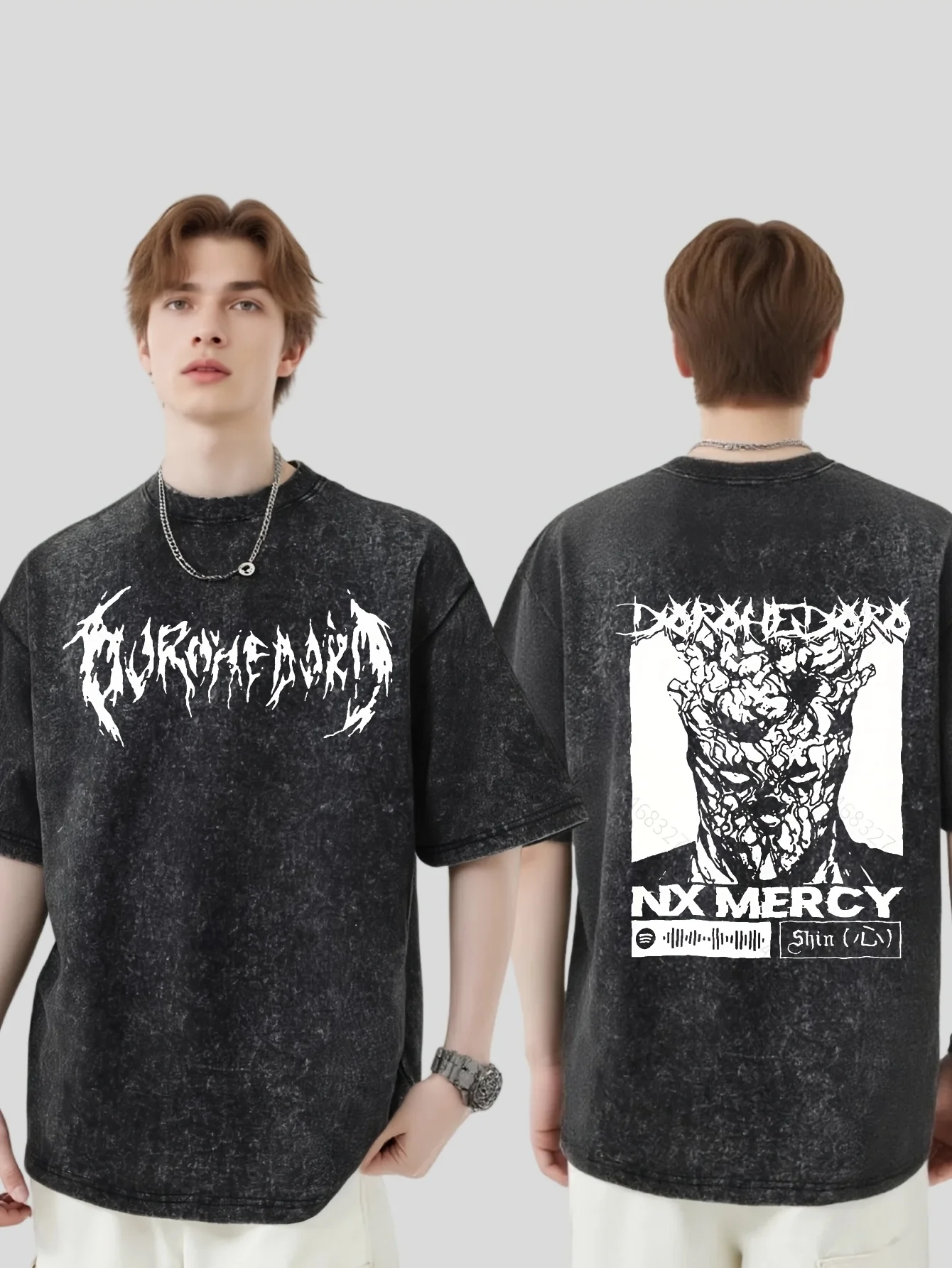 أفلام رعب، تيشيرتات رجالية مطبوعة على الوجهين، بلايز بأكمام قصيرة، وملابس الشارع