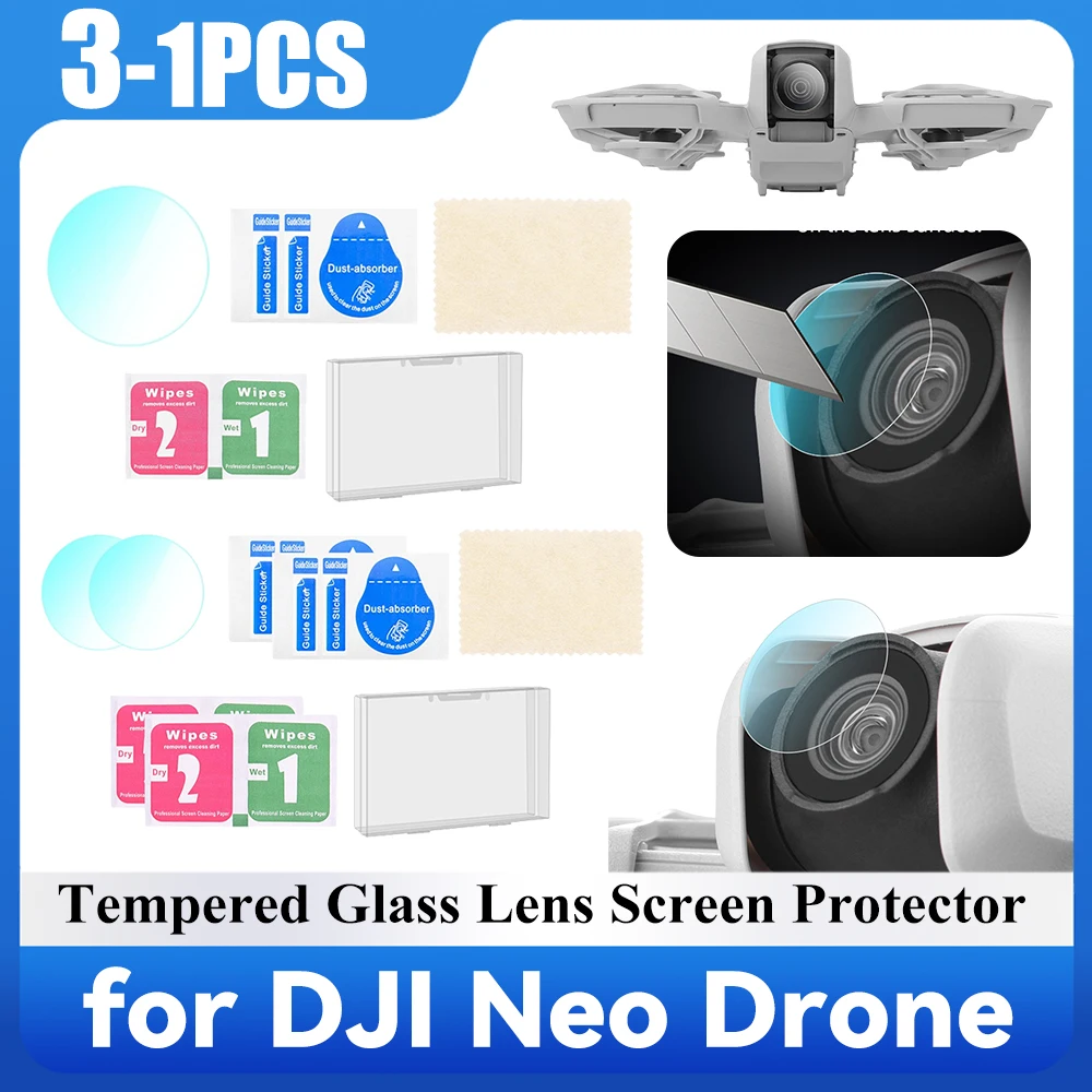 Tempered Glass Lens Screen Protector Anti-scratch Drone Camera Lens Tempered Film Tempered Glass Cover for Neo Drone Accessories