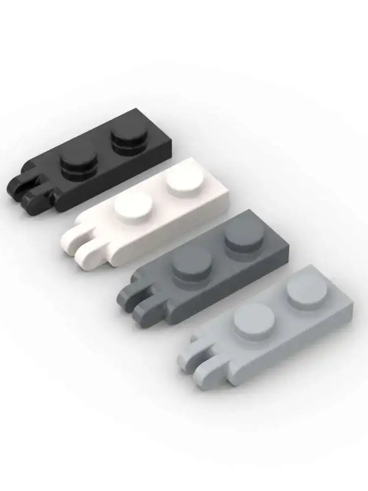 MOC – plaque de charnière 4276 1x2 avec 2 doigts sur l'extrémité, Kit de blocs de construction, briques à clous creux, jouet à particules, cadeau d'anniversaire pour enfants, 10 pièces