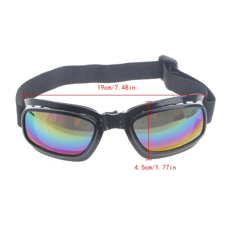 Foldable Safety Goggles Ski Snowboard Motorcycle Eyewear Glasses Eye Protection Motorcycle Glasses Dust proof UV Protection