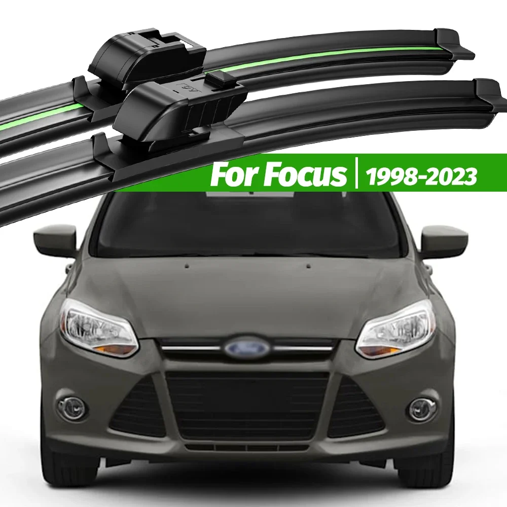 

For Ford Focus MK1 MK2 MK3 MK4 1998-2023 2pcs Front Windshield Wiper Blades 2010 2015 2018 2020 Windscreen Window Accessories