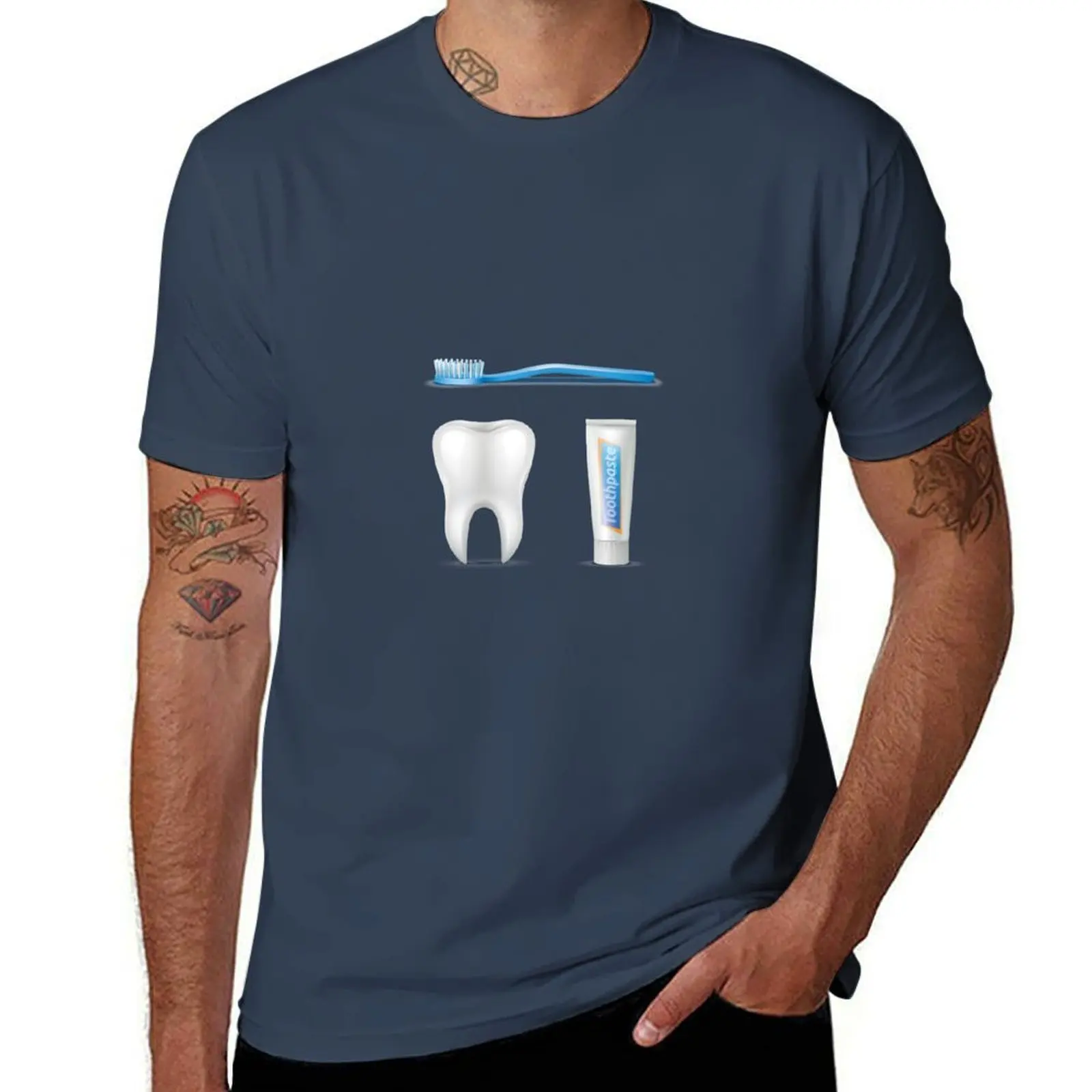 Funny Dentist T-Shirt Daily Wear Plain Short Sleeve Shirt