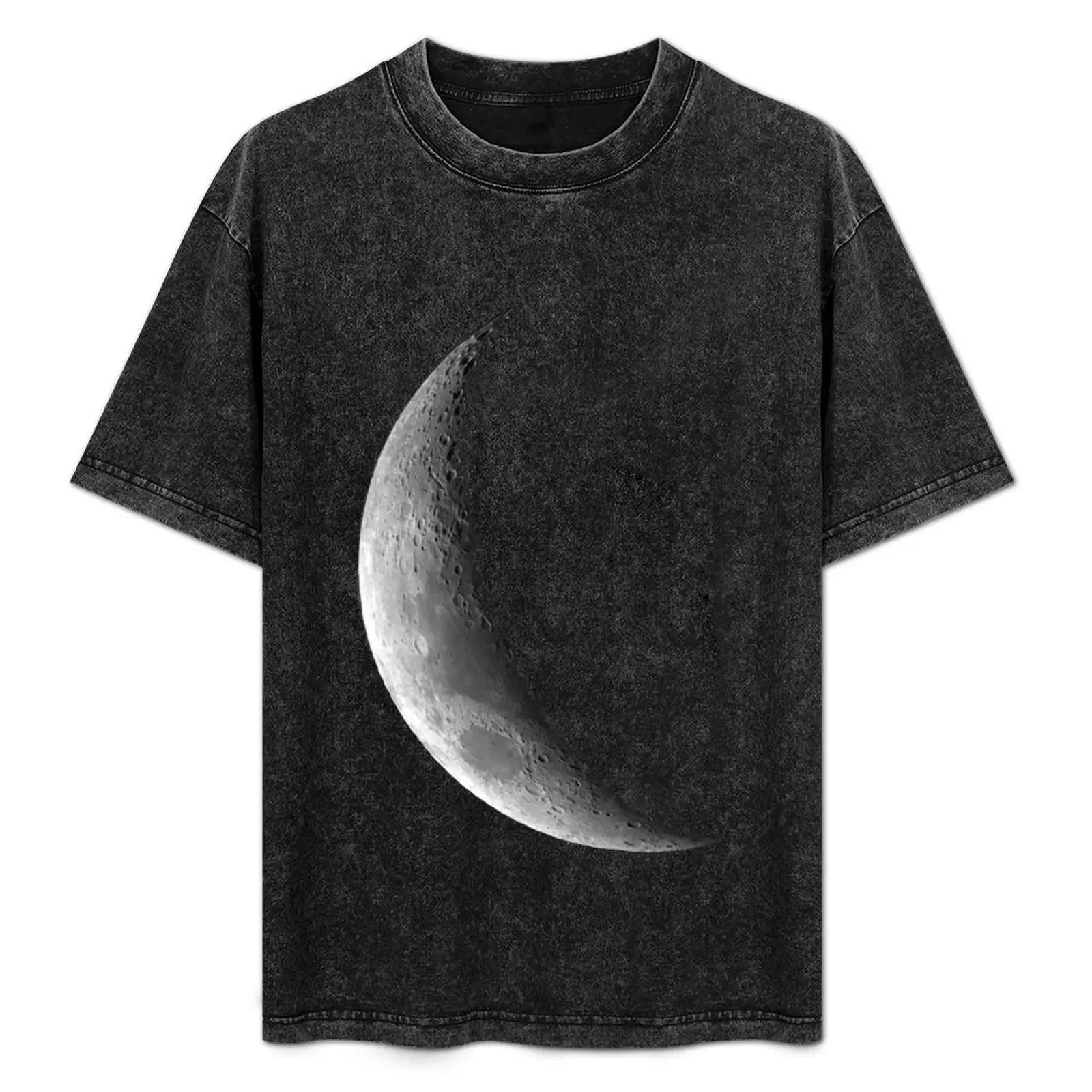 

Moon Waxing Crescent T-Shirt funny shirt cotton Louboutins oversized outfits for men