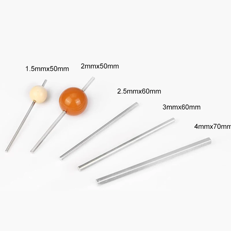 

1PCS Hexagonal Buddha Bead Polishing Needle Diamond Bodhi Root Ivory Fruit Polishing Round Fixed Polishing Axis Fixed Needle