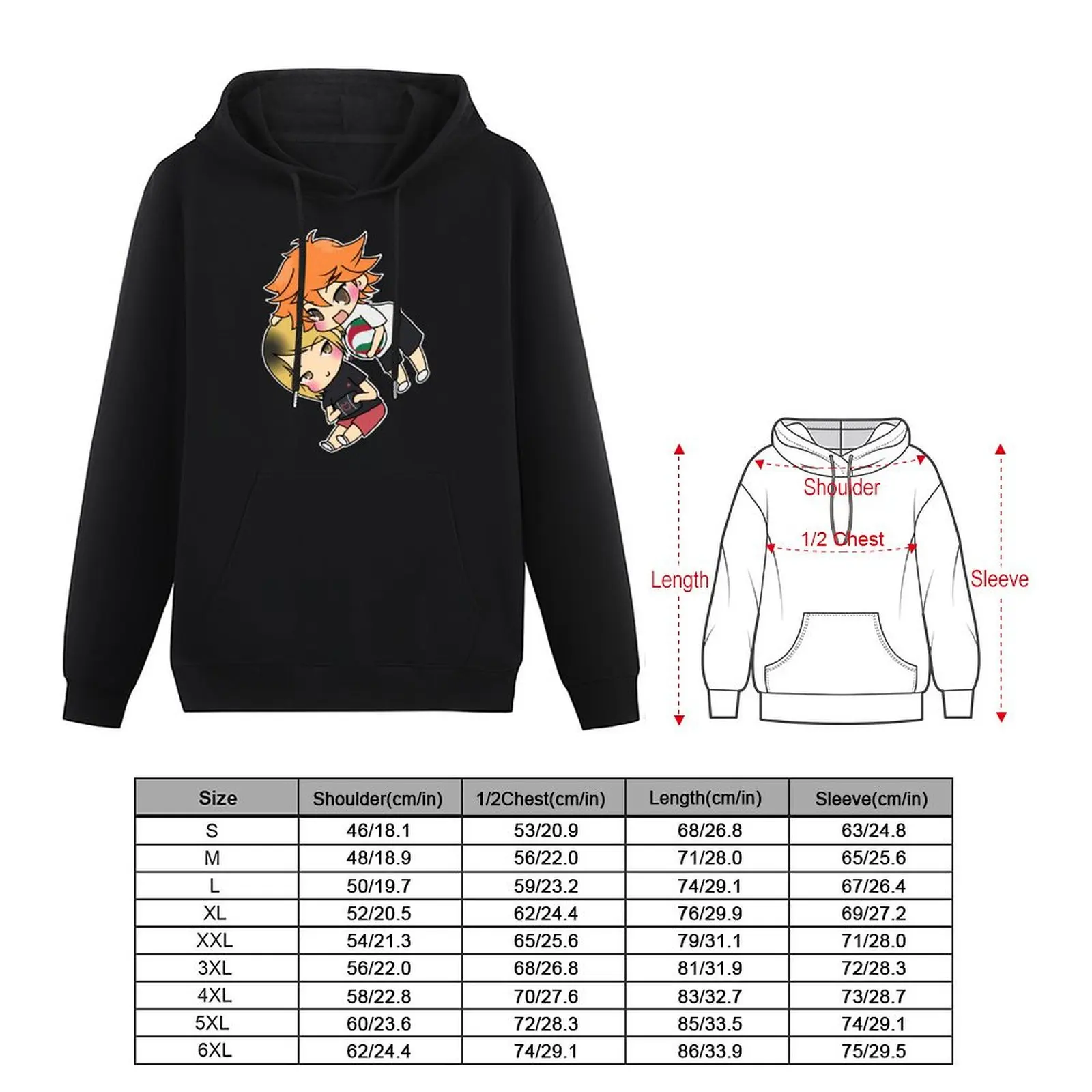 Kenma and Hinata Pullover Hoodie male clothes new in hoodies and blouses