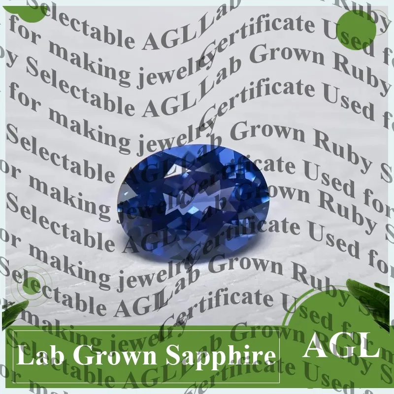 

Lab Grown Sapphire Oval Cornflower Blue for Jewelry Making Necklace Ring Crafting Material Certified Lab Created Sapphire