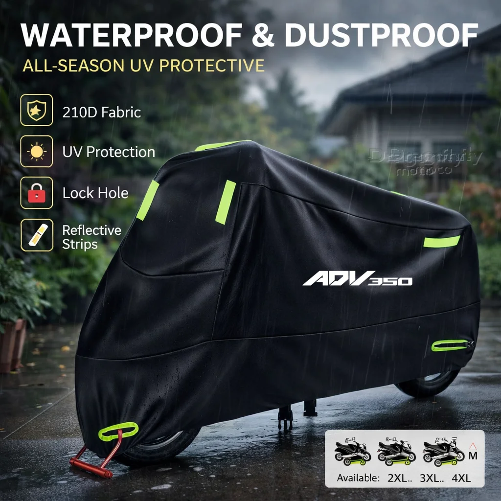 

Чехол для мотоцикла HONDA ADV350 ADV 350 2021 2022, водонепроницаемый, для улицы, защита от ультрафиолета, дождевик со светоотражающими элементами