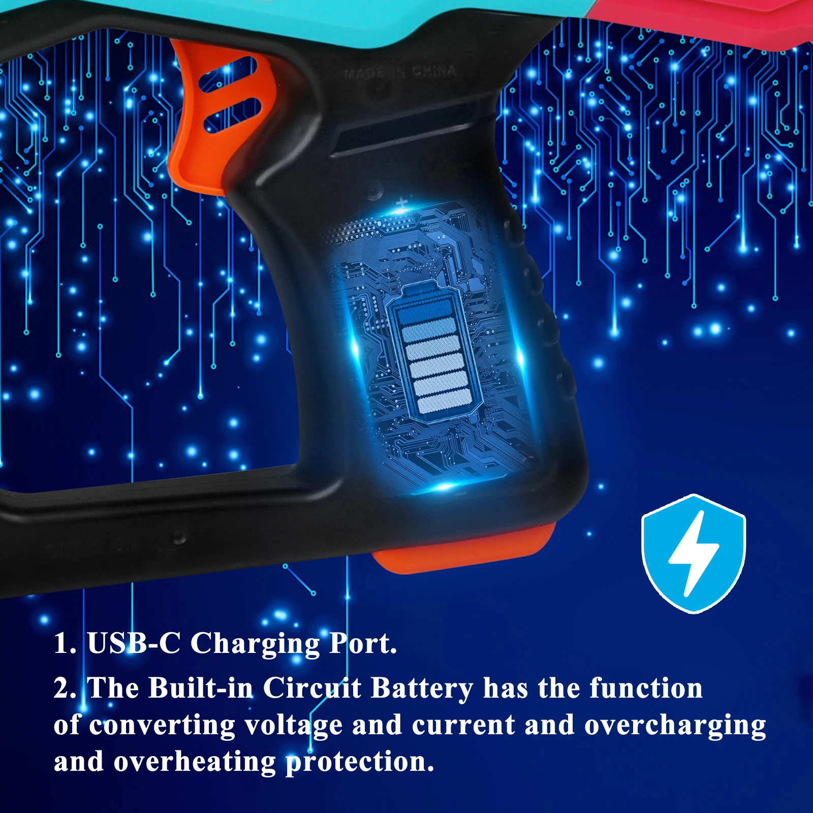 Brinquedos elétricos do blaster da bola do gel, blaster eco-amigável manual/automático da bola do respingo, apropriado para jogos de tiro ao ar livre