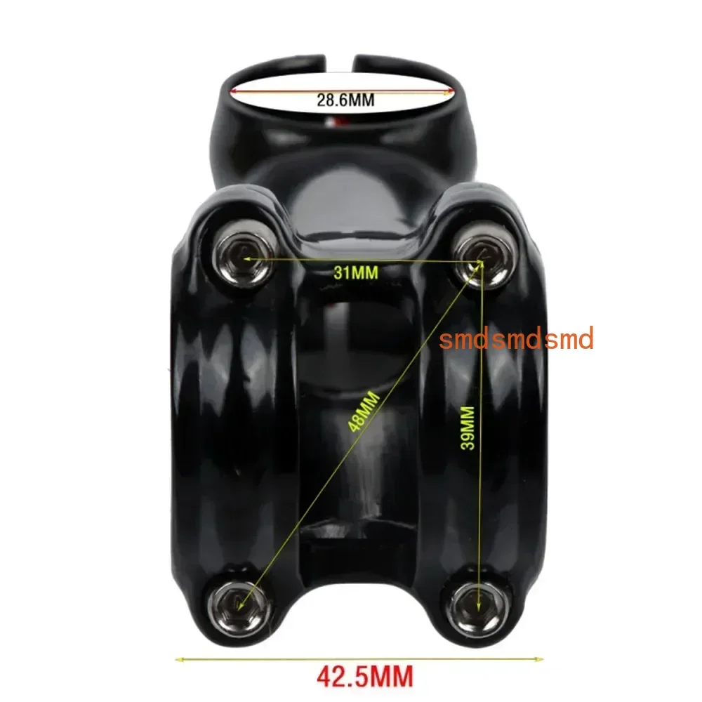 Light Black Stems Bike Ultralight 7 17 Degree MTB Road Stem Fork 28.6 31.8mm 60/70/80/90/100/110/120/130mm Bicycle Riser