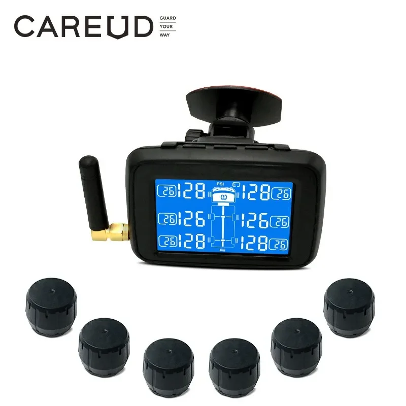 2025 venda imperdível caminhão leve, reboque, ônibus tpms, suporte para sistema de monitoramento de pressão de pneus de seis rodas