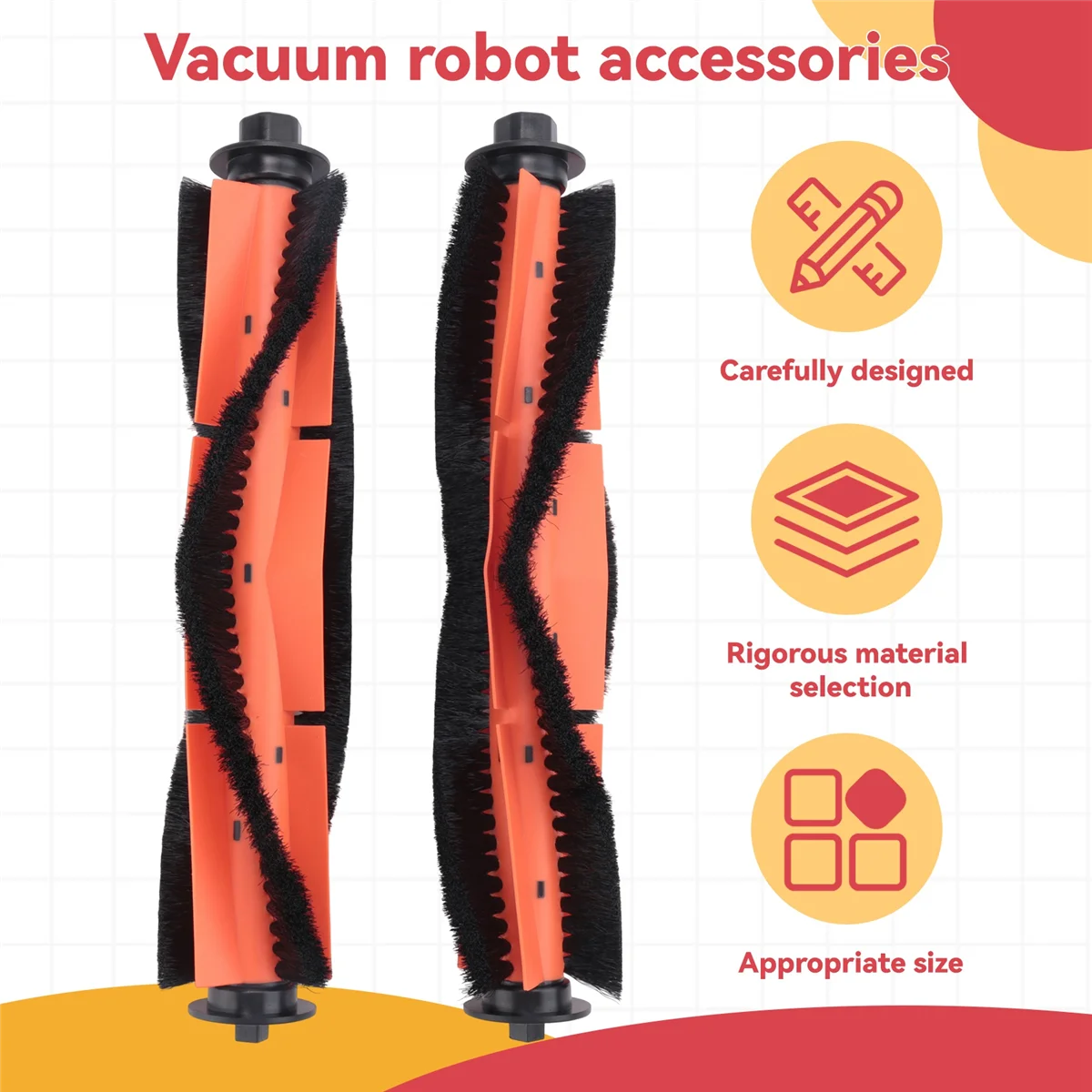 Запасные части L65A основной щетки роликовой щетки для робота-пылесоса Xiaomi Roidmi EVE Plus