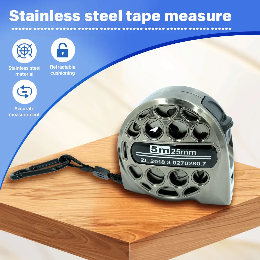 

Хит продаж: Водонепроницаемая метрическая рулетка 5м x 25мм из нержавеющей стали, антикоррозийная, выдвижная, с полым корпусом, для деревообработки