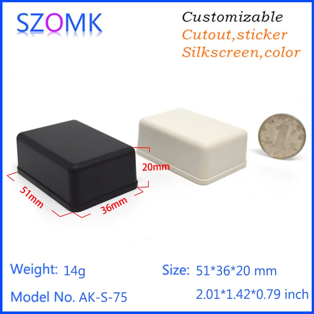 SZOMK abs Plastic enclosure box (1Pcs) 51*36*20mm enclosures szomk control box project case distribution enclosure