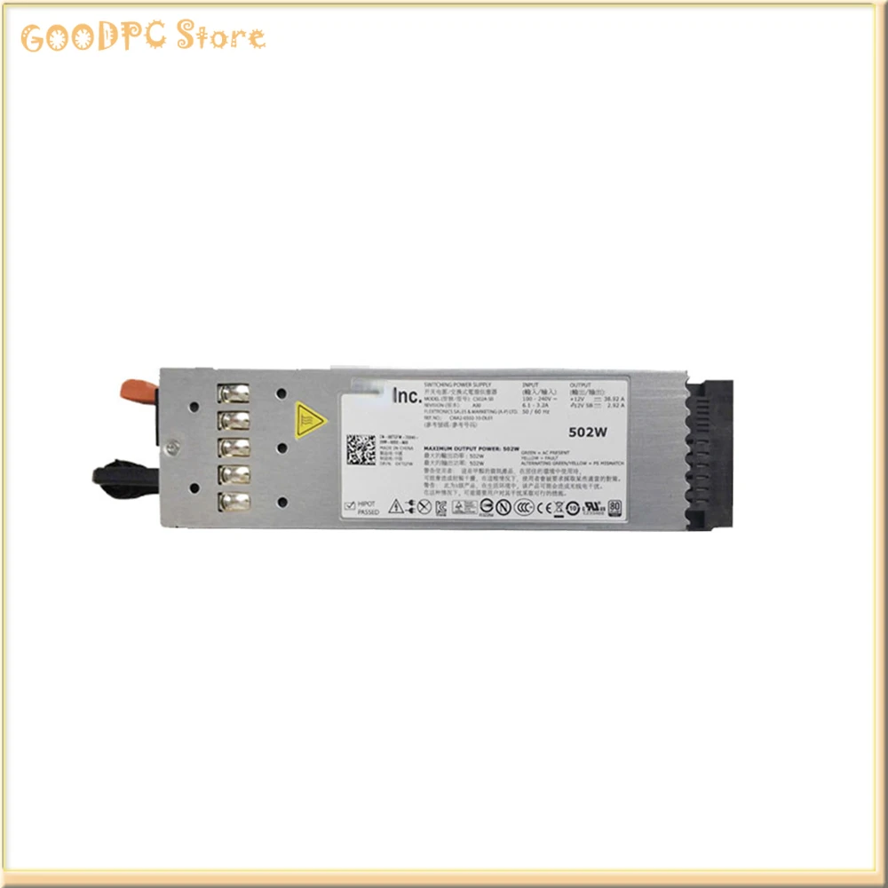 502W 717W C502A-S0 A717P-00 Server Power Supply Adapter for Dell R610 PSU Switch Power XTGFW J38MN 8V22F FJVYV MP126 RN442