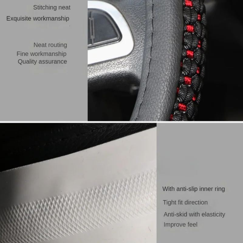 40cm Ice Silk Truck Steering Wheel Cover Cool and Breathable   Sweat-absorbent and Wear-resistant