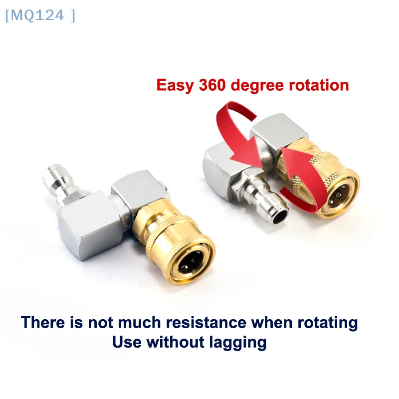 【MQ124】1 قطعة محول مقرنة تركيب الخرطوم مع DN8 G1/4 موضوع عالمي 360 درجة للتدوير موصل هوائي الهواء لتقوم بها بنفسك الملحقات