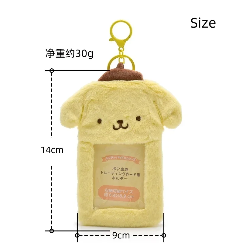 Cinnamorolls Plush Doll Card Case Kawaii Anime Sanrioed Kuromis My Melodys Cute Portable Plushie Bank Cards Package Girl Gift