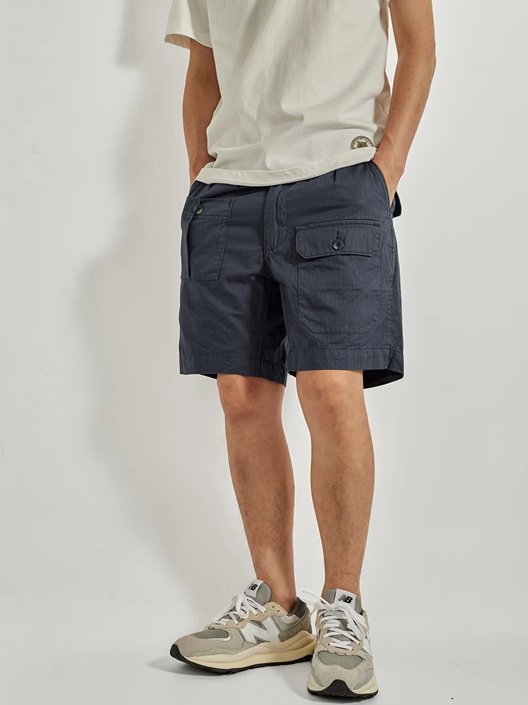 

Летняя мужская повседневная рабочая одежда, четырехполосные эластичные брюки со средней талией и винтажным тканевым узором из волокна