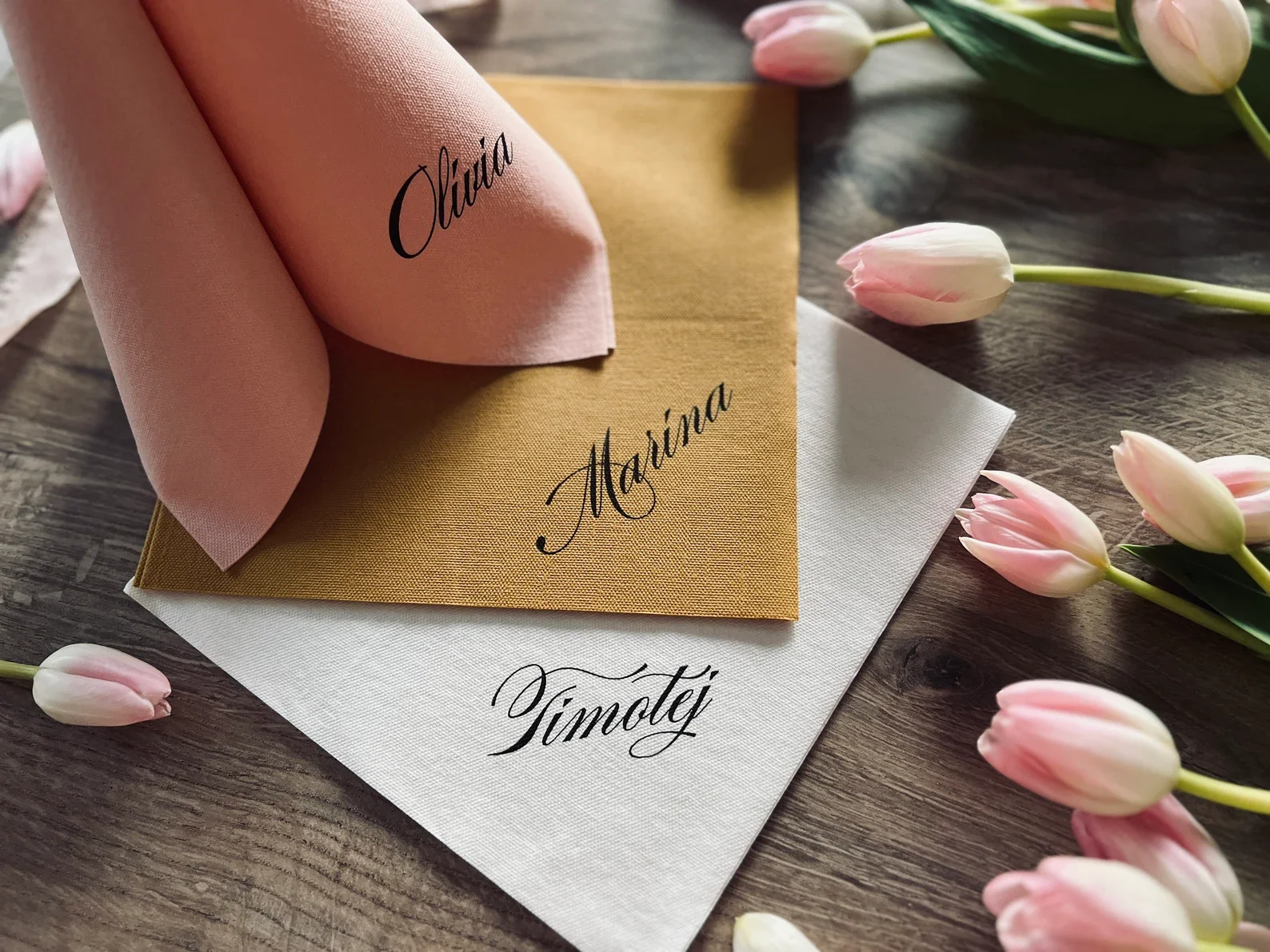 50pcs Personalized napkins with guest name, Soft linen like napkins disposable, DINNER,napkins, Wedding napkins