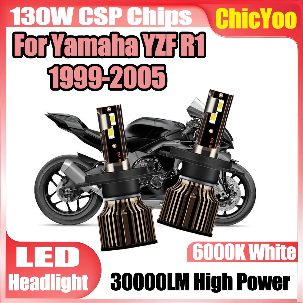 

H4 Motorcycle LED Headlight Bulb 12V High Low Beam Moto Light Super Bright For Yamaha YZF R1 1999 2000 2001 2002 2003 2004 2005