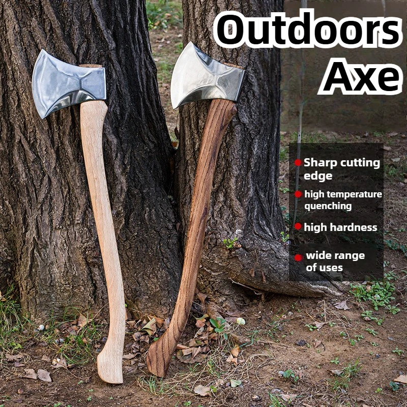 

Outdoor Axe Professional Lumberjack Ax for Cutting Wood Multi Function Hatchet Camping Supplies Self Defense Ax for Firewood