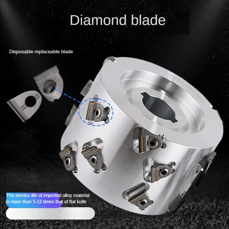 Replaceable Diamond Inserts Edge Banding Machine Accessories Edge Bander Knife Woodworking Tool PCD Diamond Pre-milling Cutter