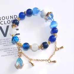 Game Furina Cosplay Bracelet Unisex Beads Chain Furina Pendant Focalors Bracelets Jewelry zinc Alloy Accessories
