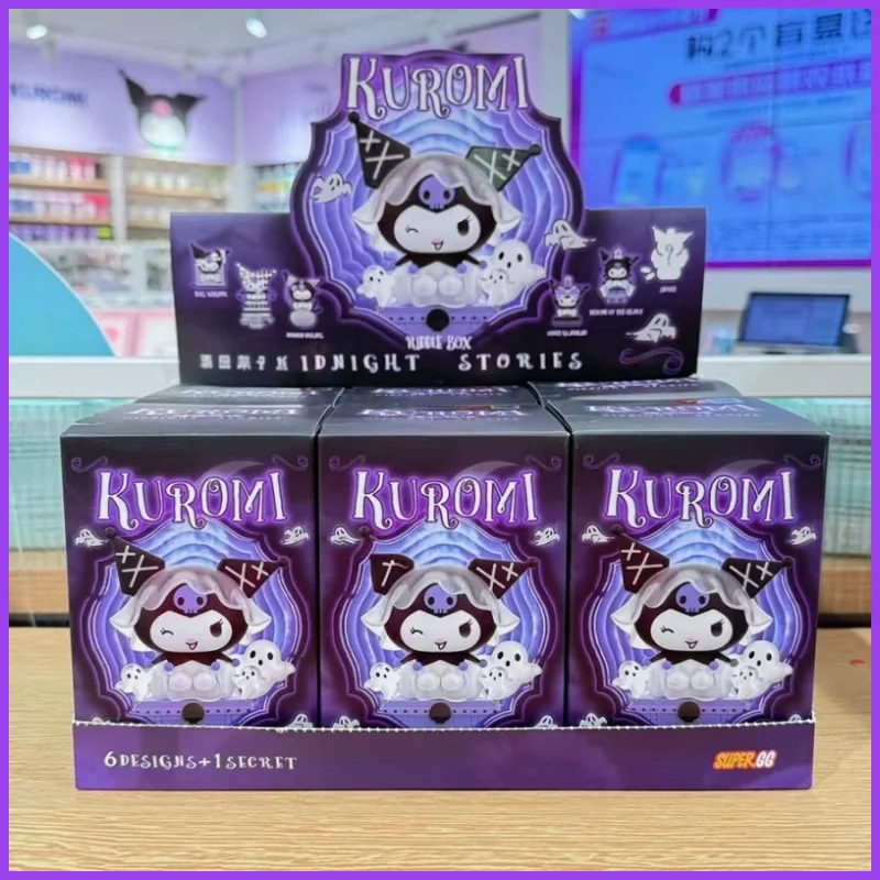 

Горячая подлинная Sanrio Kuromi Kuromi Dark Night Story слепая коробка модная игрушка фигурка орнамент подарок на день рождения для женщин