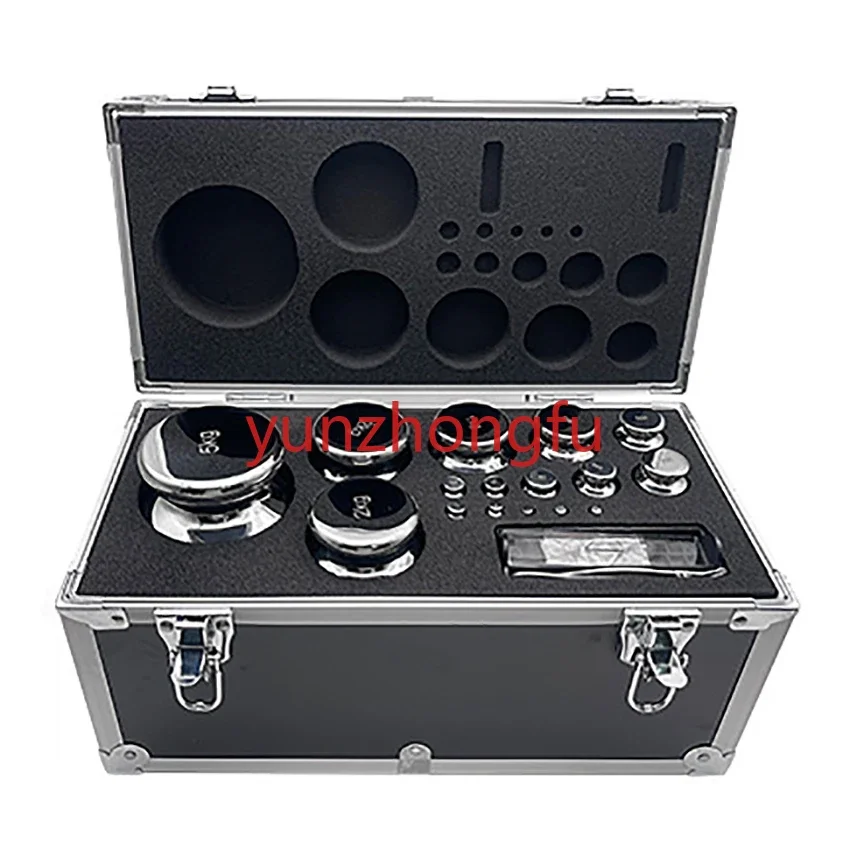 Digital Scale Calibration Weights Kit Set Laboratory High precision Gram  F1 Grade 28 pcs 1mg-5kg 304 Stainless Steel