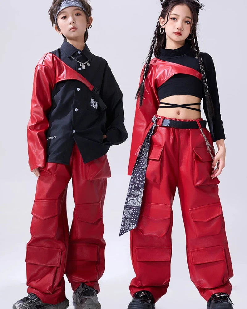 

Children's Hip-hop Street Dance Performance Costumes, Girls' Jazz Dance Costumes, Boys' and Girls' Fashionable Runway Shows