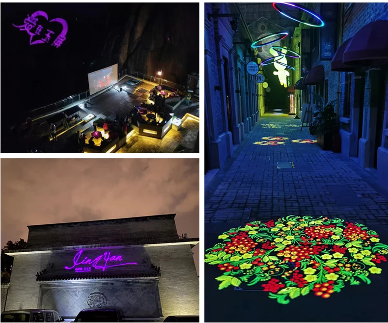 Outdoor  For Logo Projectors Digital Machine Customized Scan Waterproof Laser Logo Floor Wall Projector Light