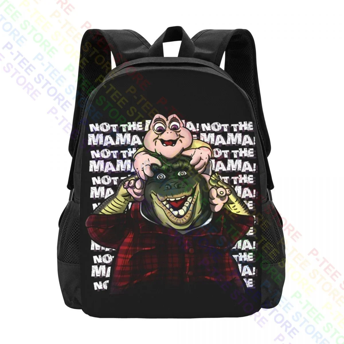 R1 Not The Mama Dinosaurs Family Dad Baby Sinclair Father LoveBackpack Large Capacity Creative Schoolbag