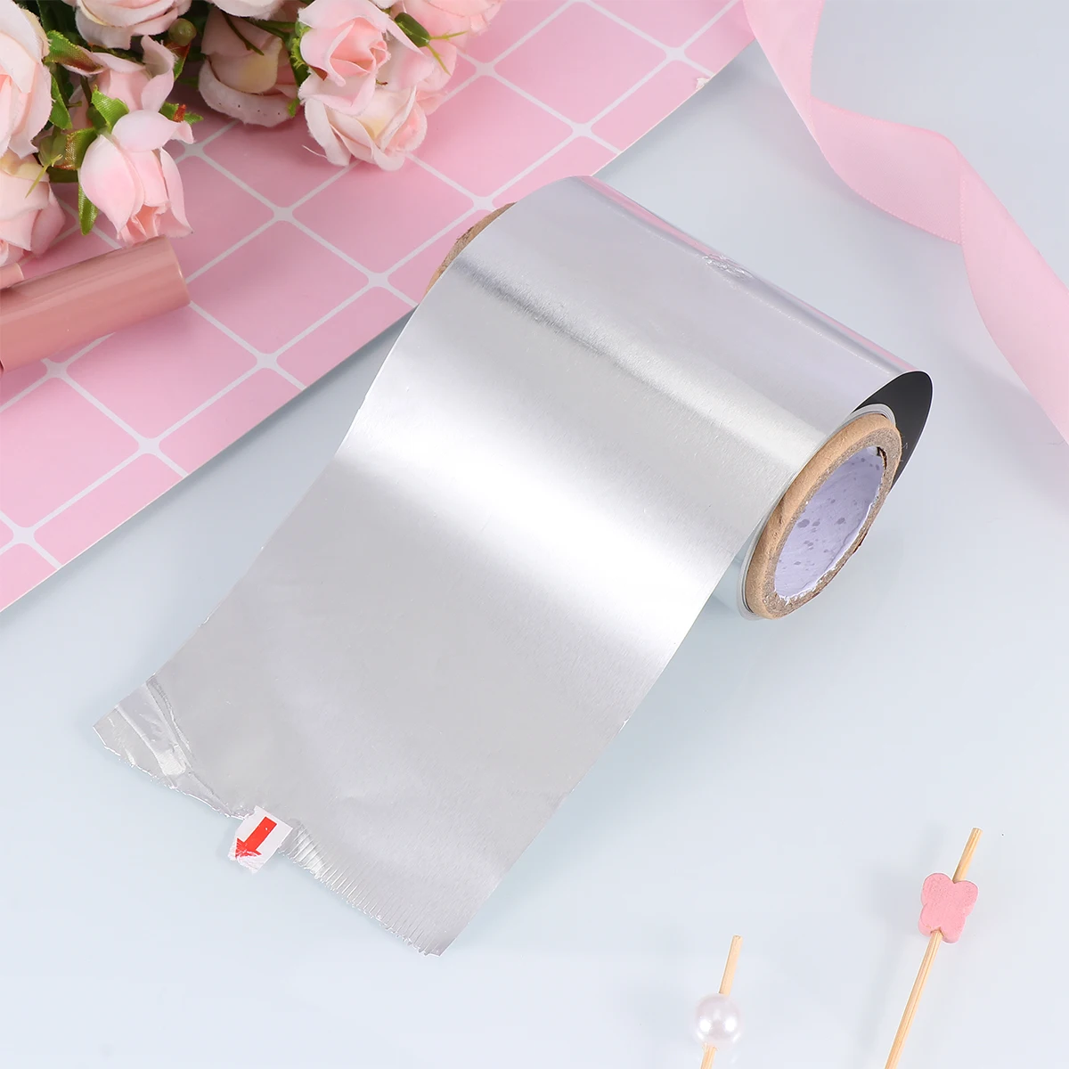 

8cm Professional Hairdressing Perm Foil Off Disposable Styling Accessory for Salon Kitchen Nail Art Tin Foil