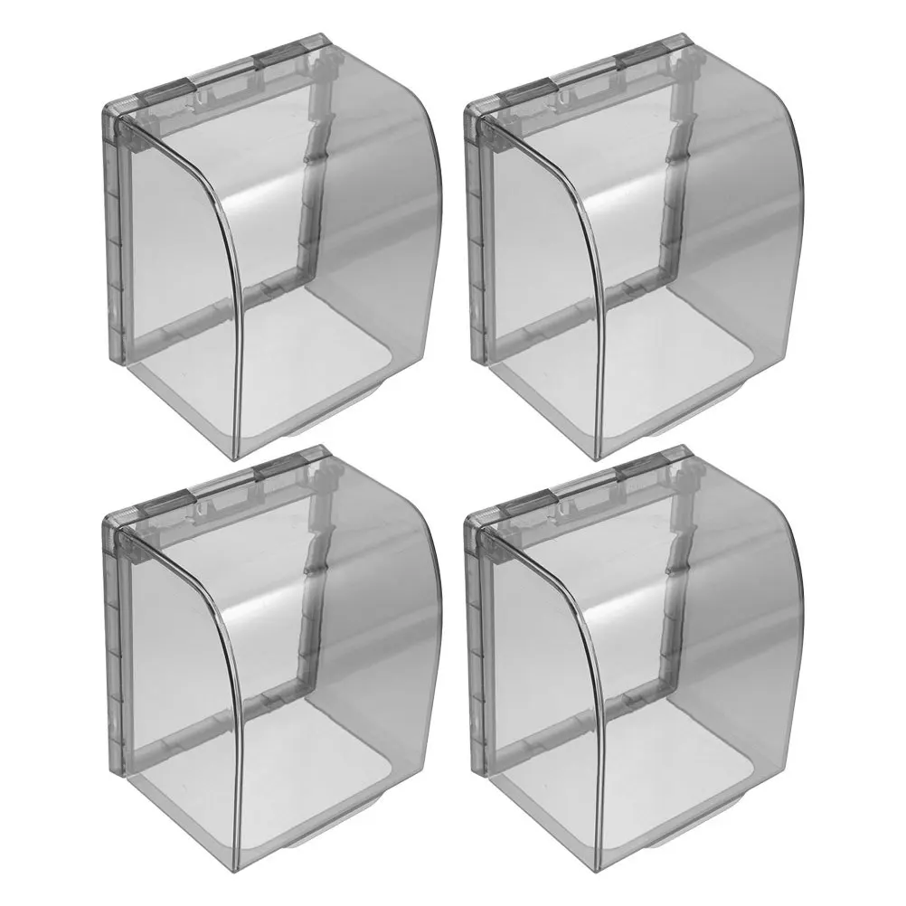 

4Pcs Outdoor Electrical Outlet Cover Waterproof 86 Type Socket Protector Plastic Wall Power Outlet Cover Outdoor Plug Protector