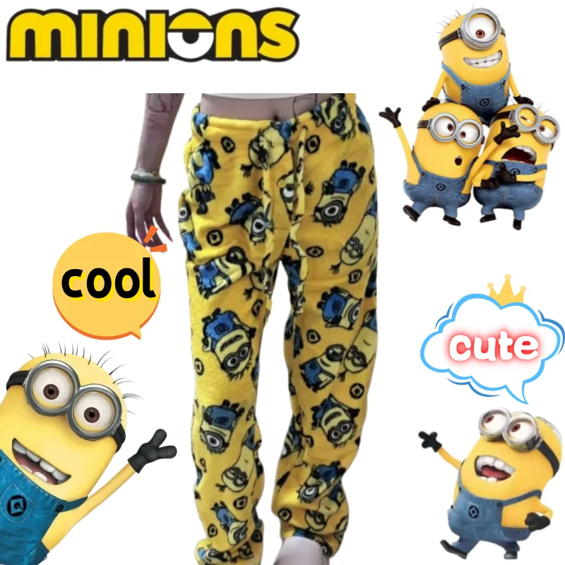 Pijamas de Minions, El Plan de Escape de Minion, con Estampado Creativo de Alta Calidad, Pantalones de Casa para Hombre y Mujer, Se Pueden Usar en el Exterior