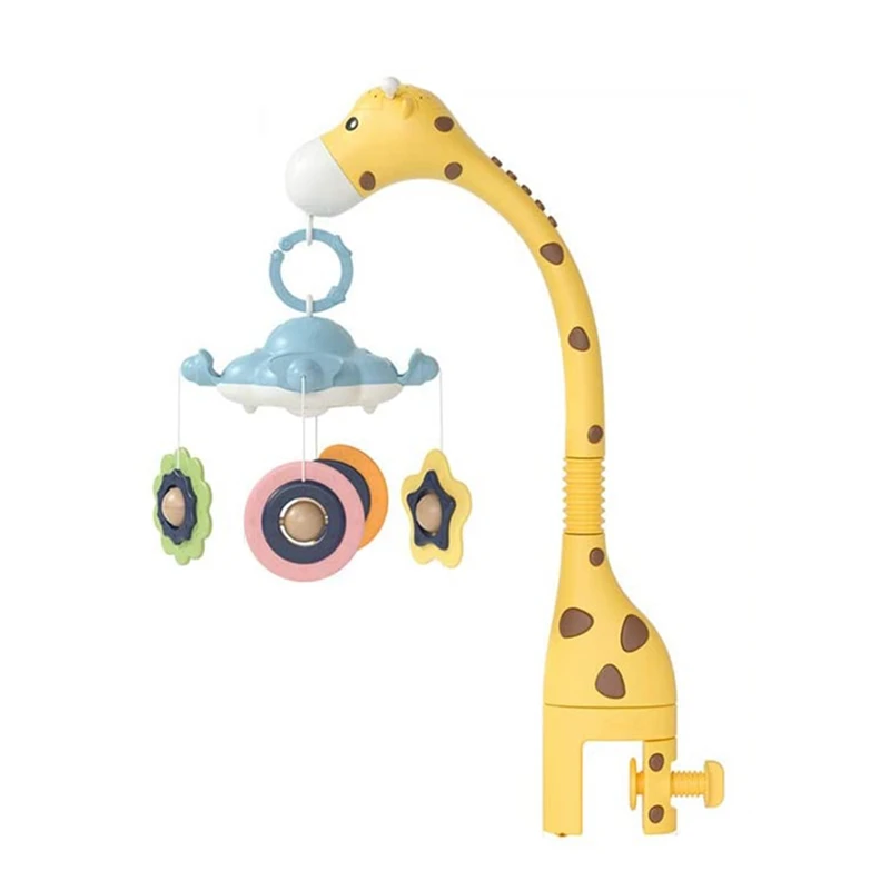 

Baby Musical Crib Mobile Baby Crib Hanging Toys With Projection & Night Hanging Rotating Teether Rattle Toy For Baby