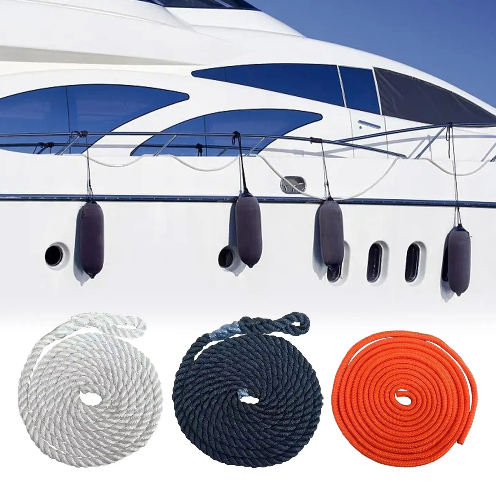 

79inch Docking Line Anchor Rope Multipurpose for DIY Projects Crafting