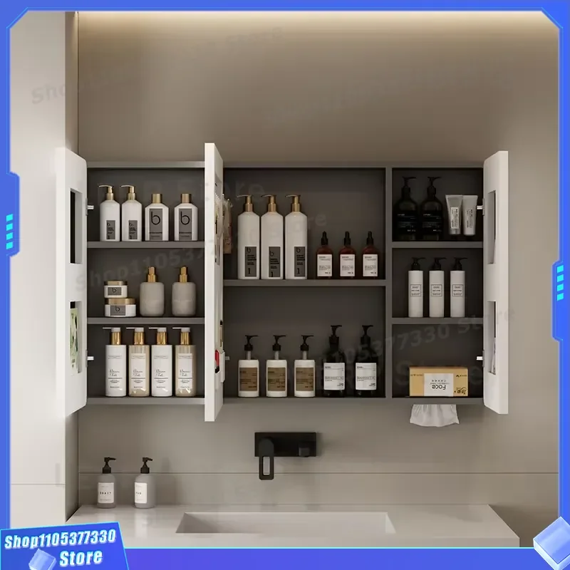 Modern Wall Mounted LED Bathroom Mirror with Smart Touch Screen and Anti Fog Function IP65 Waterproof Cosmetic Vanity Light