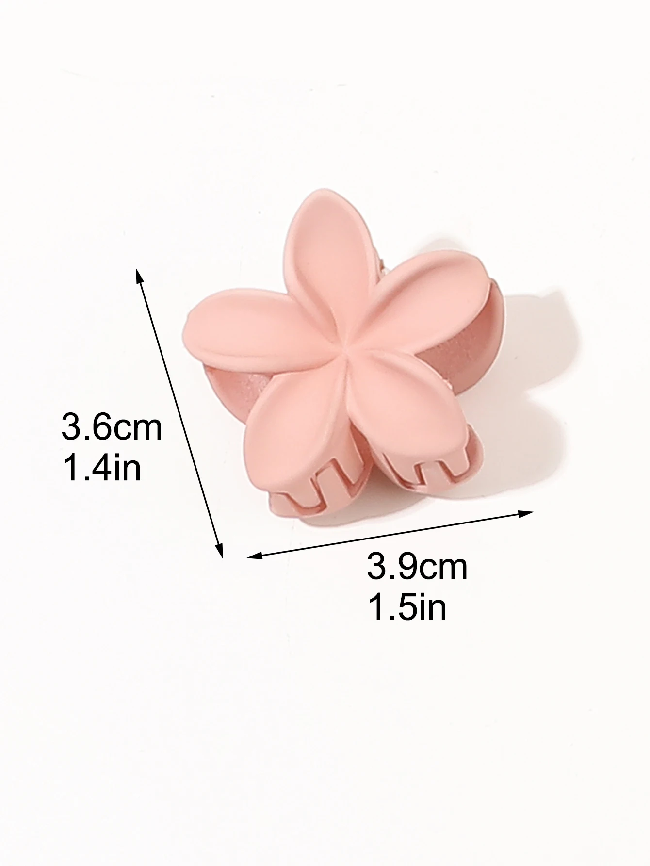 6Pcs 1.5in Neutral Color Flower Claw Clips,Small Matte Hair Claw Clips for Women Thin Thick Curly Hair