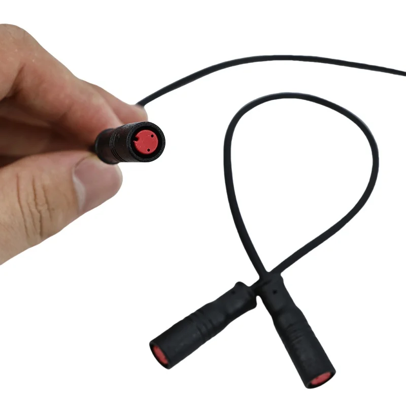 

Waterproof 20cm 30cm m8 2pin core Electric Bicycle Butt Plug Male female to Male female Wire for Ebike senser Display Cables h