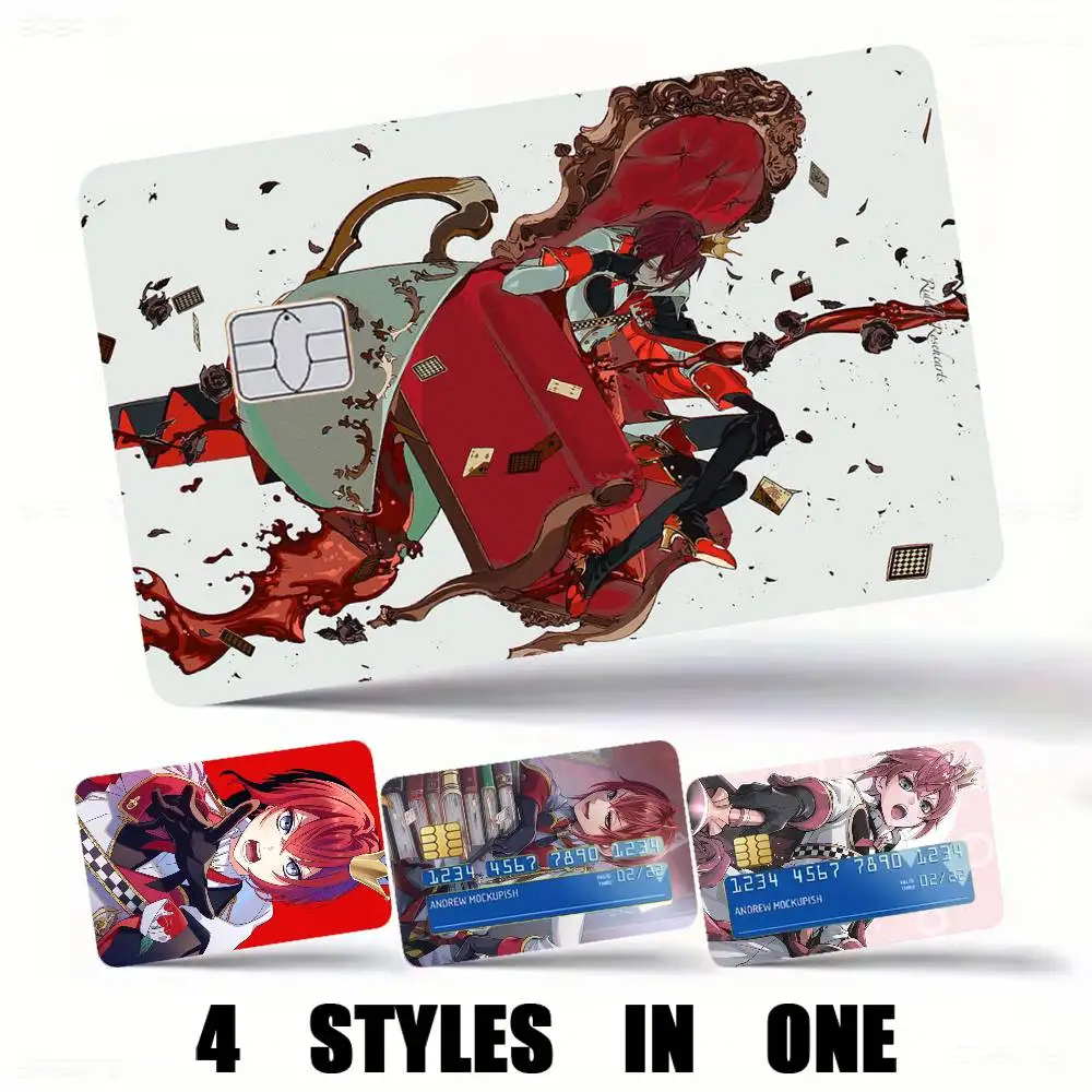 Cool Twisted-Wonderland Manga-a Credit Card HD Stickers Premium matte film effectively prevents fingerprints and daily abrasion.