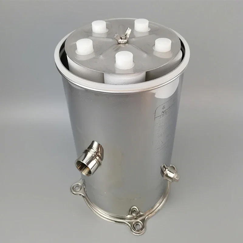 Stainless Steel 304 Cartridge Filter Housing 20 Inch Water Treatment