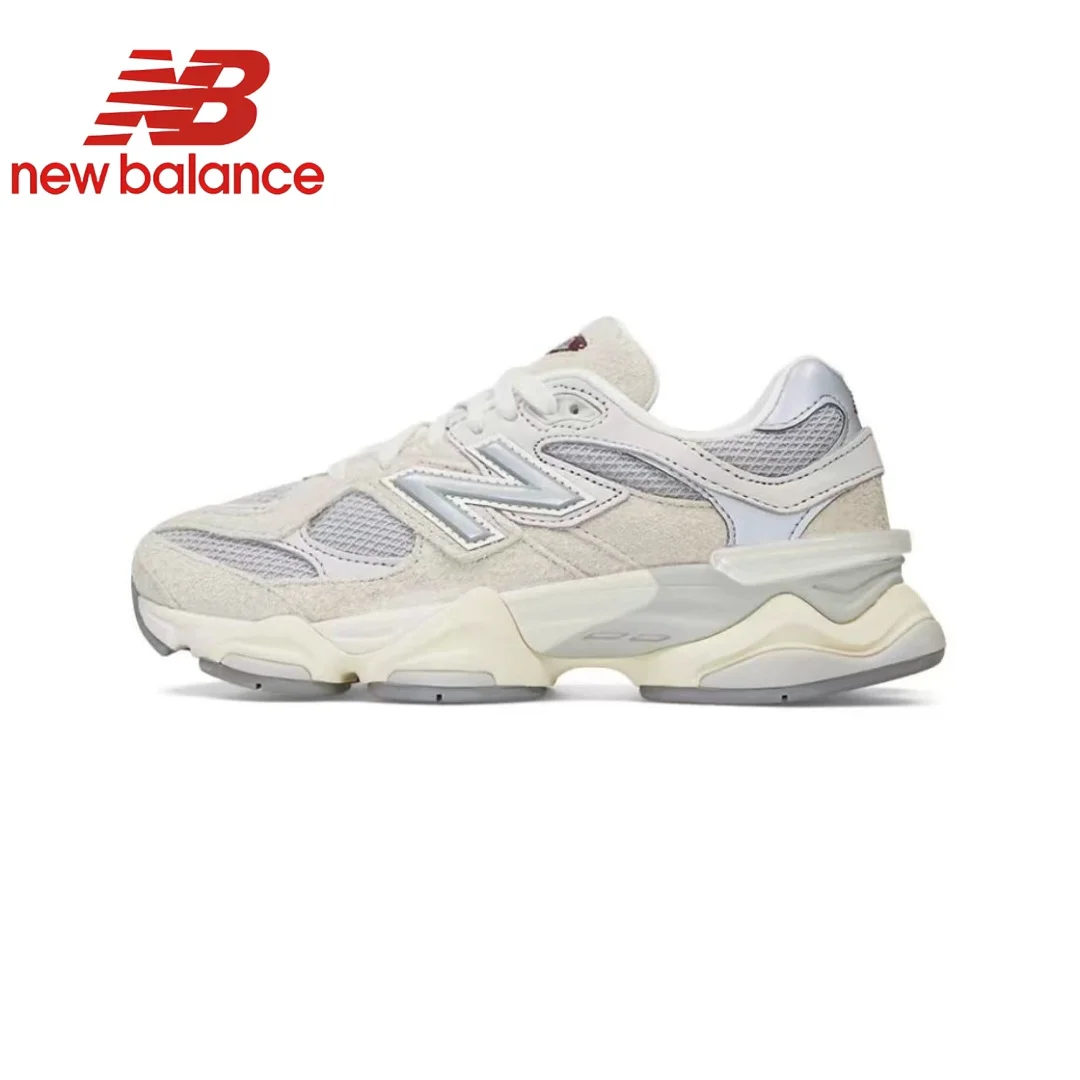 Original New Balance NB 9060 Non-Slip Lightweight Sports Casual Shoes Light Grey Men's and Women's Unisex Sneakers U9060GRY