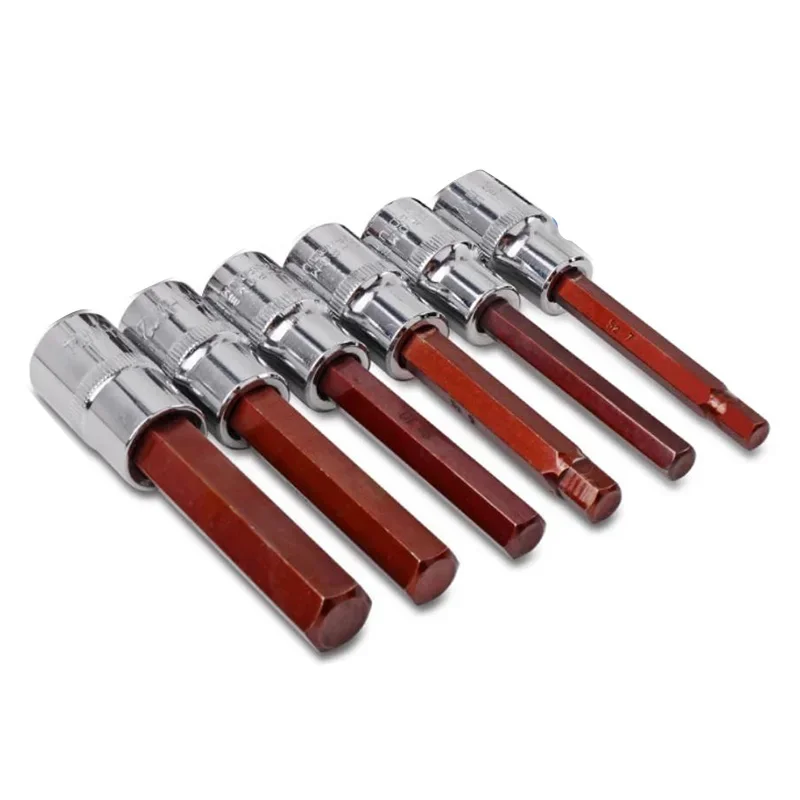 

100mm Long 1/2 Inch Drive Metric Hex Allen Key Bit Socket Metric H4 H5 H6 H7 H8 H10 H12 H14 H17 H19