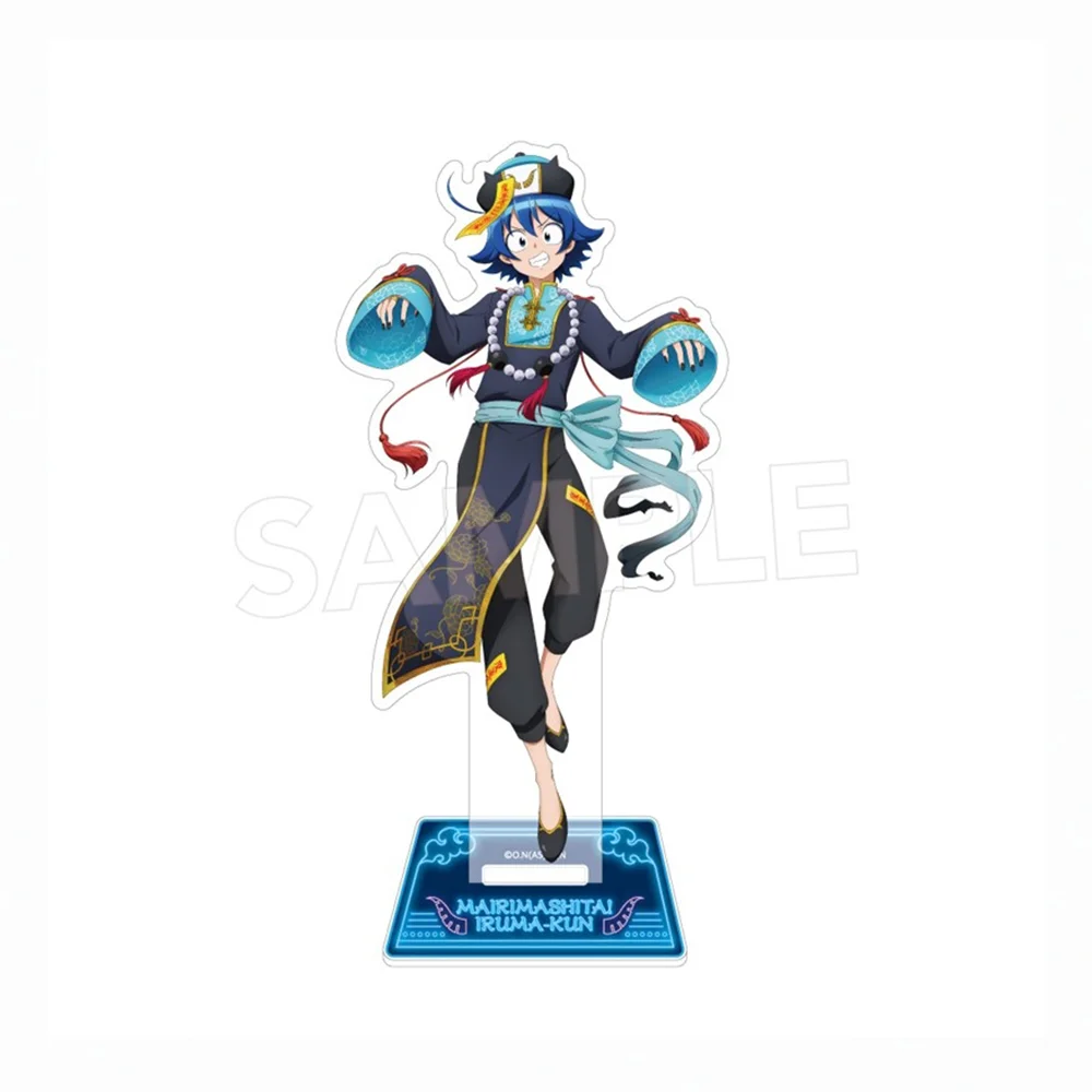 Anime Welcome to Demon School! Iruma-kun Iruma Suzuki Asmodeus Alice 15CM Acrylic Stand Cute Keychain Desk Decor Collect Gifts