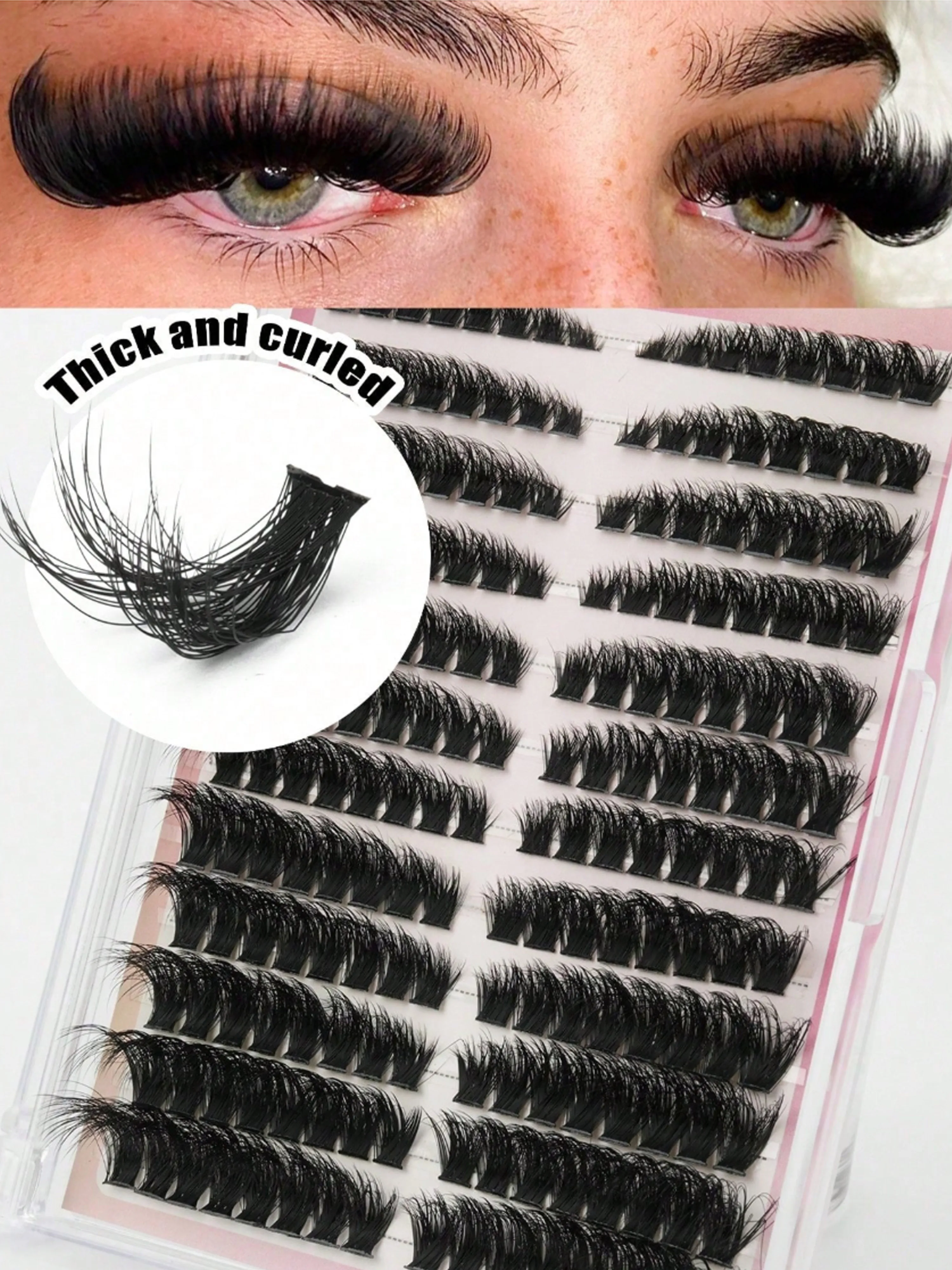 Cils en bouquets bouclés D moe - Eyelash Extension Individual avis et prix