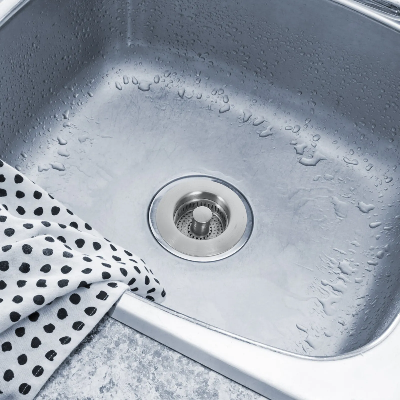 

Stainless Steel Sink Drain Strainer Fine Mesh Filter For Kitchen Bathroom Drainage Hair Catcher Drain Cover Drainer Basket