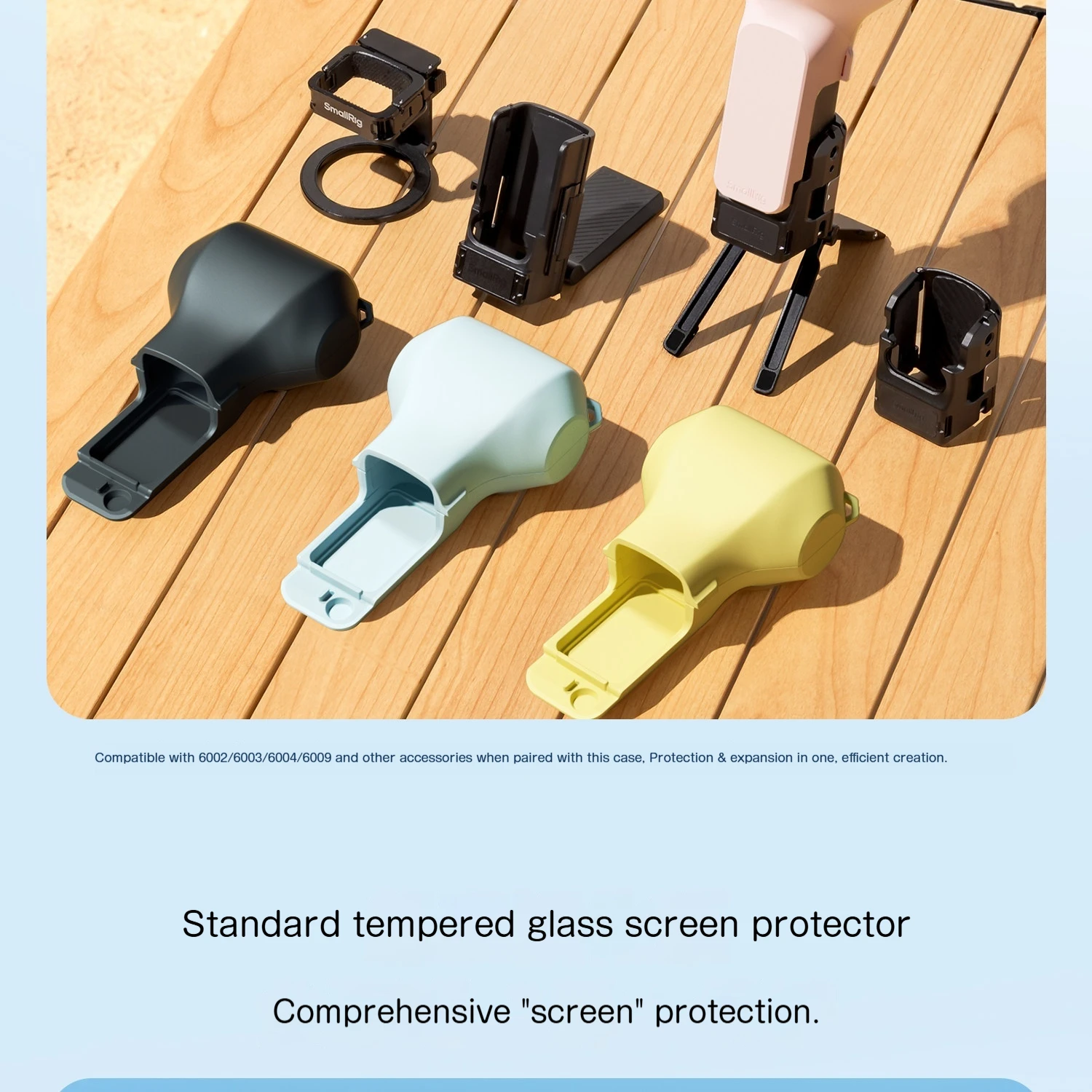 SmallRig für DJI Pocket 4P Schutzhülle Kratzfest Stoßfest Gehäuse Bildschirm- und Objektivschutz Halbumhüllende Schutzhülle – Detail 7